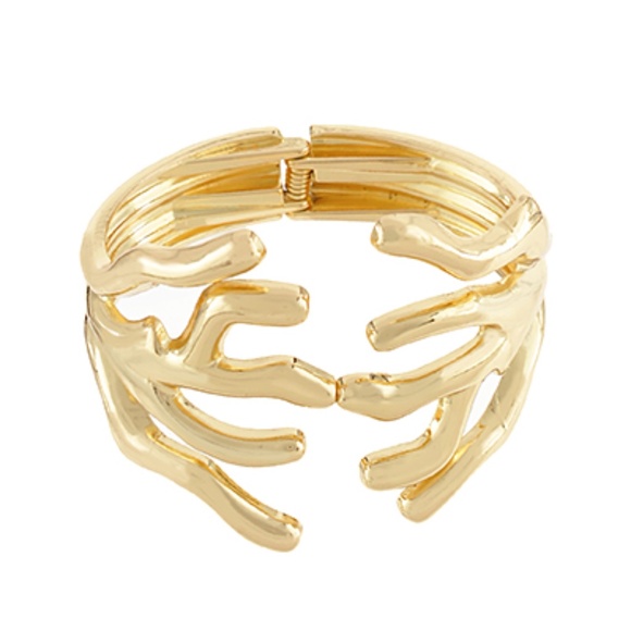 Organic Coral Cuff Bracelet - Picture 1 of 1
